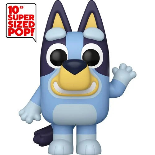 Bluey Waving Jumbo 10-Inch Funko Pop! Vinyl Figure #2384 - Specialty - The Time Machine Shop