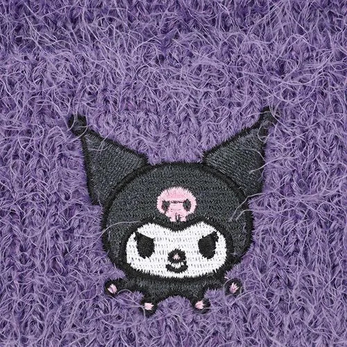 Kuromi Soft and Fuzzy Cuff Beanie