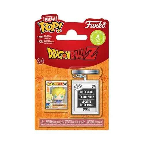 Dragon Ball Z Super Sayian Goku Funko Bitty Pop! Mini-Figure and Key Chain Case