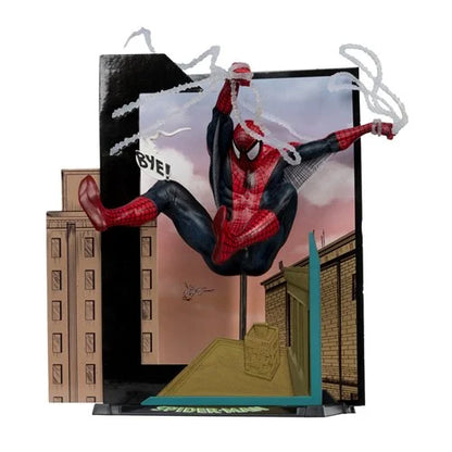 Marvel Collection 1:10 Scale Posed Spider-Man Figure with Scene from Spider-Man #6