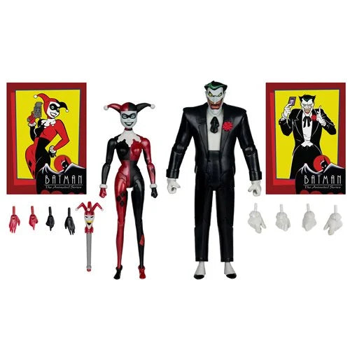 DC Direct Batman Animated Harley Quinn and The Joker Mad Love 6-Inch Action Figure 2-Pack &amp; Comic - Gold Label Exclusive