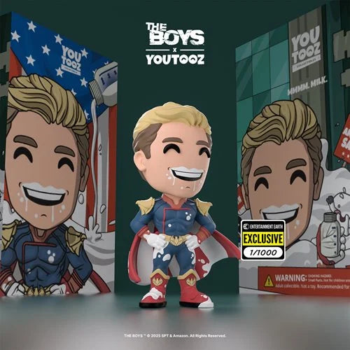 The Boys Collection Homelander Milk Variant Vinyl Figure #12 - Entertainment Earth Exclusive
