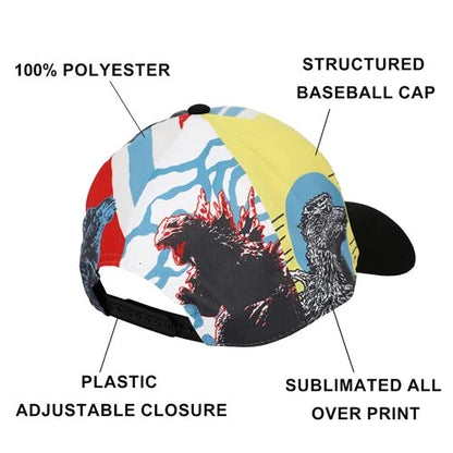 Godzilla Kanji All Over Print Snapback Hat