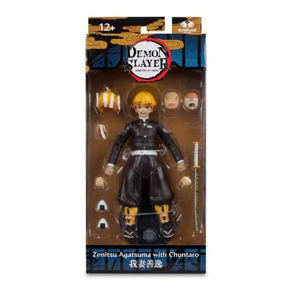 Demon Slayer Zenitsu Agatsuma with Chuntaro 7-Inch Scale Action Figure