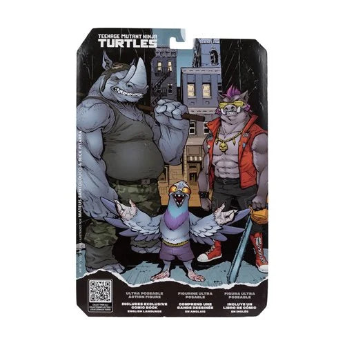 The Teenage Mutant Ninja Turtles Page Punchers Figure with Comic Book - Rocksteady
