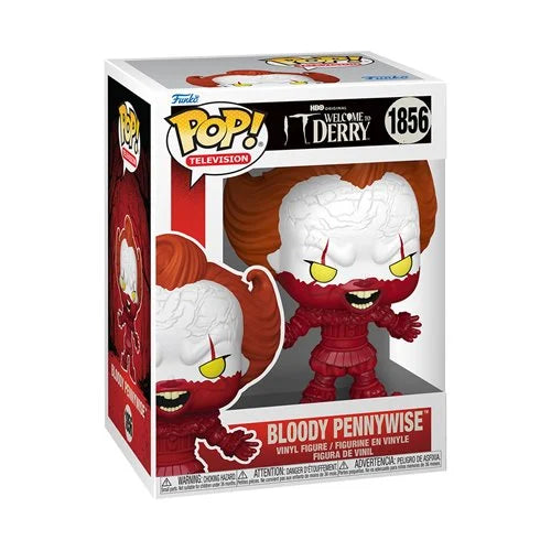 It: Welcome to Derry Pennywise Bloody Shelf Sitter Funko Pop! Vinyl Figure #1866 - Entertainment Earth Exclusive