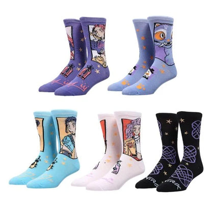 KPop Demon Hunters Huntrix and Derpy Crew Sock 5-Pack