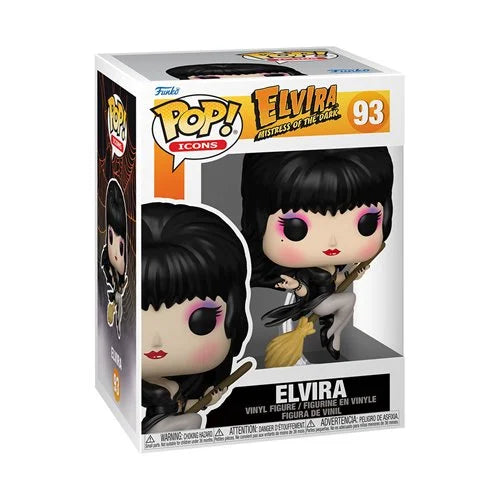 Elvira: Mistress of the Dark Elvira with Broom Funko Pop! Vinyl Figure #93