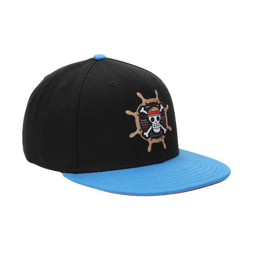 One Piece Logo Embroidered Snapback Hat