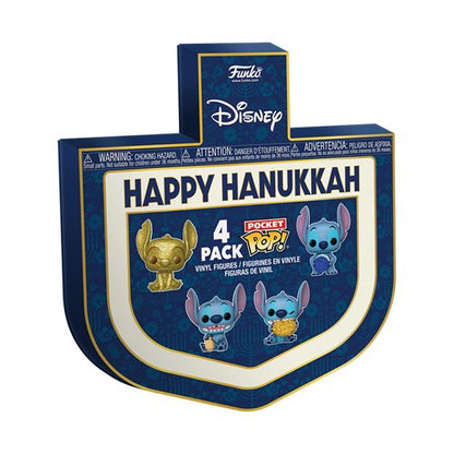 Lilo & Stitch Hanukkah Pocket Pop! Mini-Figure Dreidel 4-Pack Set Display