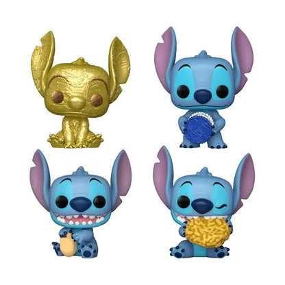 Lilo & Stitch Hanukkah Pocket Pop! Mini-Figure Dreidel 4-Pack Set Display