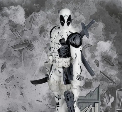 Marvel Deadpool The New Mutants #98 Line Art 1:10 Scale Posed Figure with Scene - Gold Label Exclusive