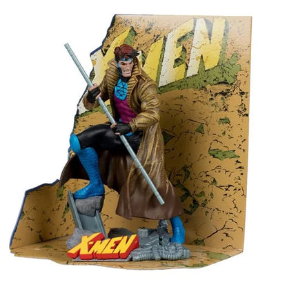 Marvel Collection 1:10 Scale Posed Gambit Figure with Scene Gambit from X-Men #1