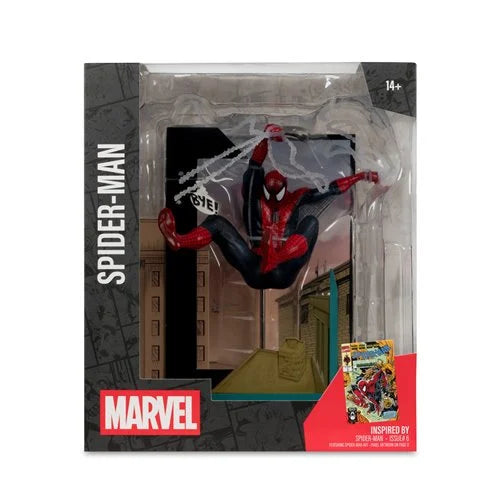 Marvel Collection 1:10 Scale Posed Spider-Man Figure with Scene from Spider-Man #6