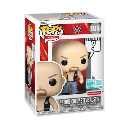 Stone Cold Steve Austin (What?) Pop! Sayings Funko Pop! Vinyl Figure #185 – Entertainment Earth Exclusive Supreme Limited Edition (9,500 Pieces) | WWE