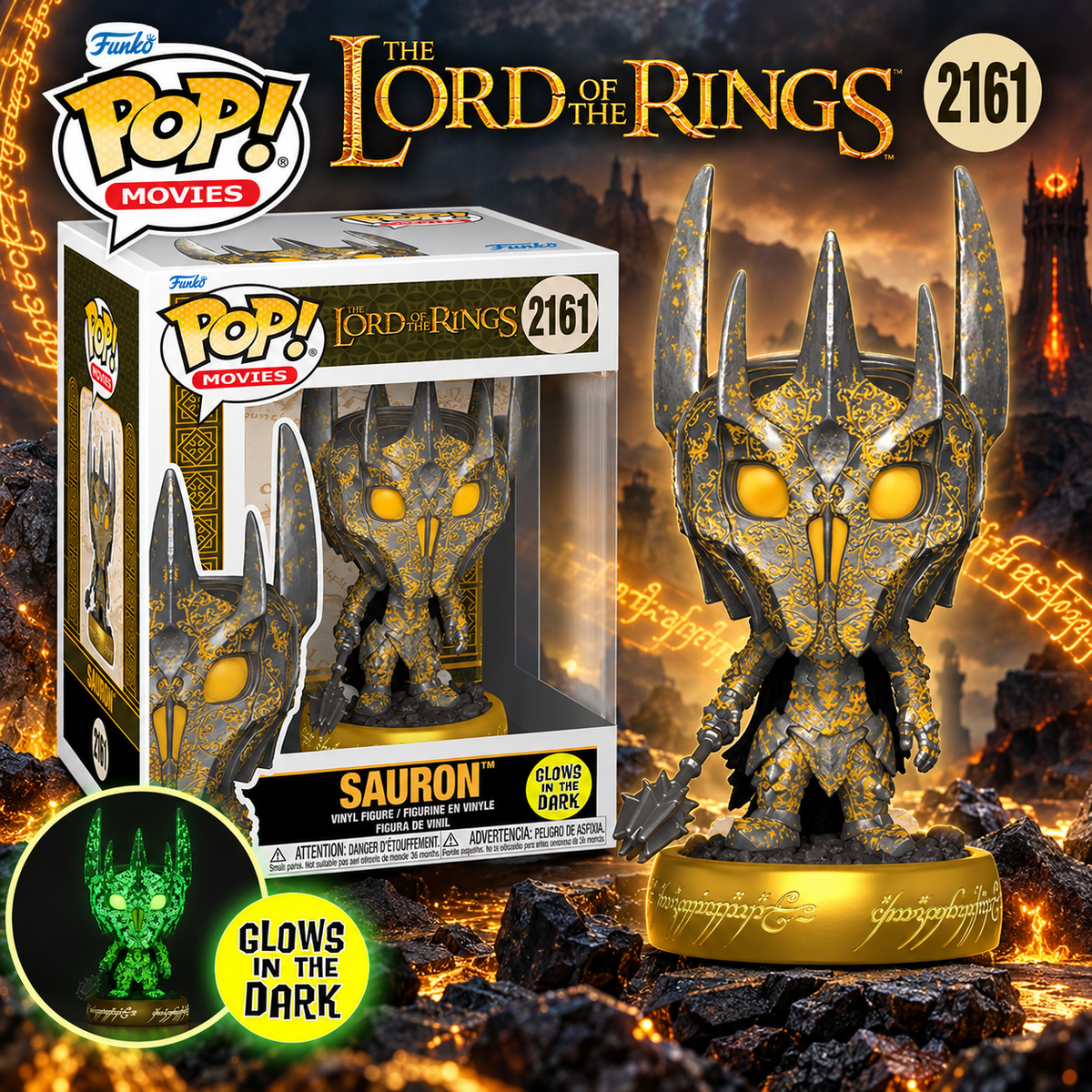 The Lord of the Rings Sauron Glow-in-the-Dark 6" Premium Funko Pop! #2161 (NOV 2026)