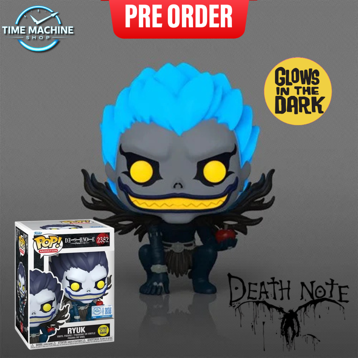 Death Note Ryuk Glow-in-the-Dark Funko Pop! Vinyl Figure #2382 - Entertainment Earth Exclusive
