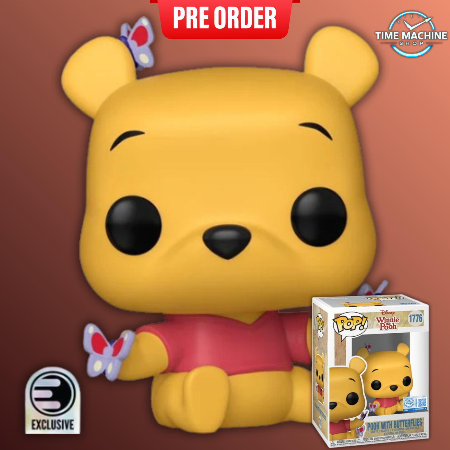 Winnie the Pooh Pooh with Butterflies Funko Pop! Vinyl Figure #1776 - Entertainment Earth Exclusive (AUG 2026)
