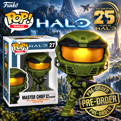 Halo Master Chief with M6D Magnum Funko Pop! Vinyl Figure #27 (NOV 2026)