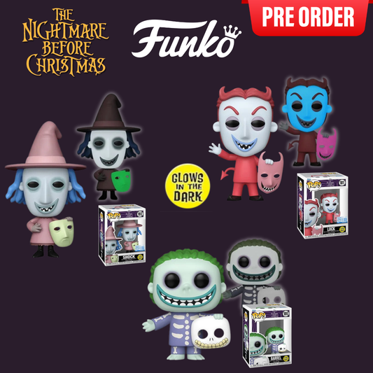 3-PACK The Nightmare Before Christmas Glow-in-the-Dark Funko Pops! - EE Exclusive (SEP 2026)