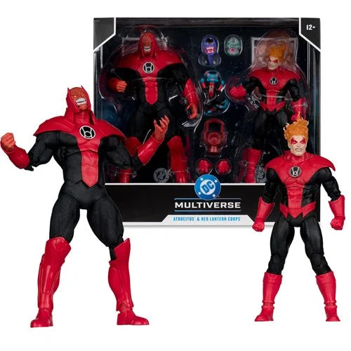 DC Multiverse Atrocitus Megafig and Red Lantern Corps Green Lantern 7-Inch Scale Action Figure 2-Pack