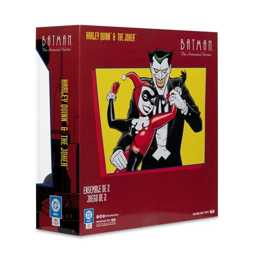 DC Direct Batman Animated Harley Quinn and The Joker Mad Love 6-Inch Action Figure 2-Pack &amp; Comic - Gold Label Exclusive