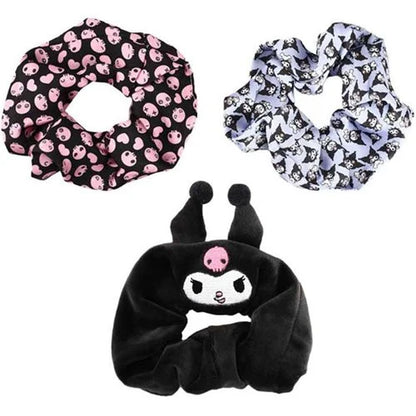 Kuromi Themed Scrunchies 3-Pack