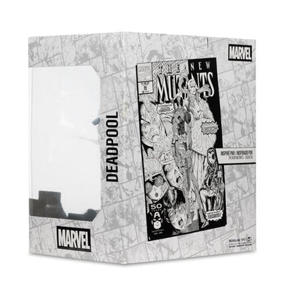 Marvel Deadpool The New Mutants #98 Line Art 1:10 Scale Posed Figure with Scene - Gold Label Exclusive