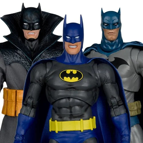 DC Multiverse Damian Batman Bethlehem, 1900's, & Hush 2 7-Inch Scale Action Figures