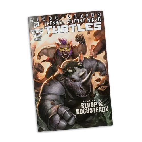 The Teenage Mutant Ninja Turtles Page Punchers Figure with Comic Book - Bebop
