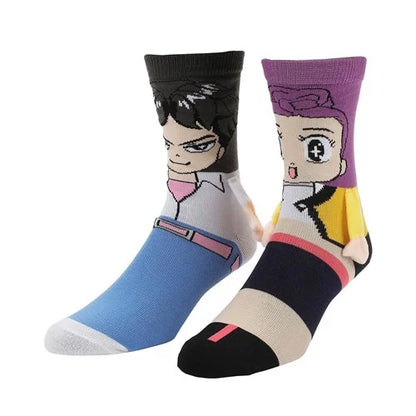 KPop Demon Hunters Rumi and Jinu Magnetic Hand Holding Crew Sock