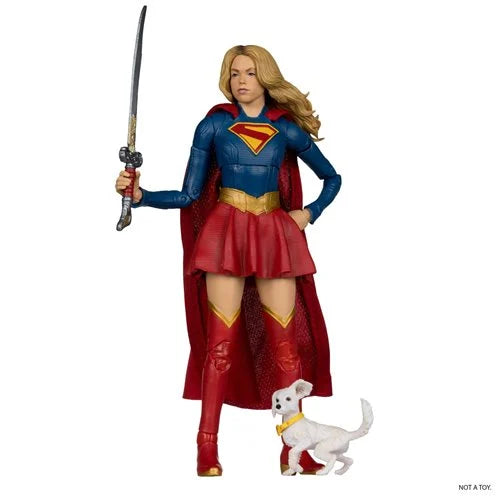 DC Multiverse Deluxe Theatrical Edition Supergirl Movie Supergirl and Baby Krypto 7-Inch Scale Action Figure