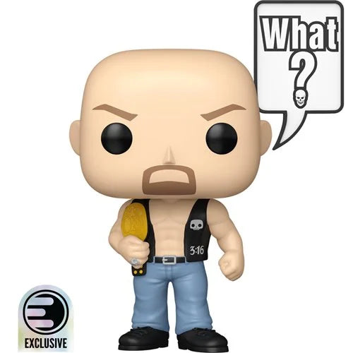 Stone Cold Steve Austin (What?) Pop! Sayings Funko Pop! Vinyl Figure #185 – Entertainment Earth Exclusive Supreme Limited Edition (9,500 Pieces) | WWE