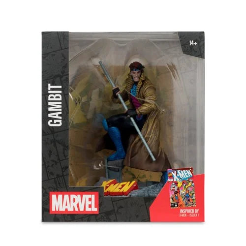Marvel Collection 1:10 Scale Posed Gambit Figure with Scene Gambit from X-Men #1
