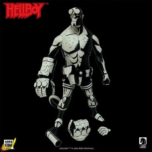 Hellboy Black and White 1:12 Scale Action Figure - Entertainment Earth Exclusive (OCT 2026)