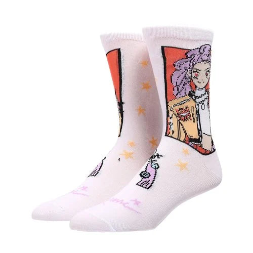 KPop Demon Hunters Huntrix and Derpy Crew Sock 5-Pack