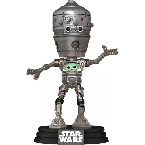 Star Wars: The Mandalorian IG-12 with Grogu Deluxe Funko Pop! Vinyl Figure #720